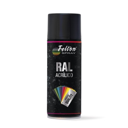 ESMALTE FELTON SPRAY RAL 9005 NEGRO SATINADO 400ml 10902506