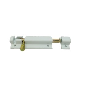 CERROJILLO UNIVERSAL DE ALUMINIO BLANCO DE 80mm
