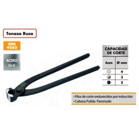 TENAZA RUSA ALYCO DE 250mm DIN 9242 COD. 114006
