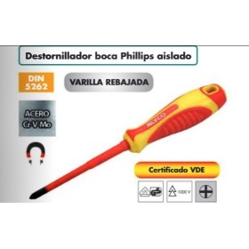 DESTORNILLADOR ALYCO AISLADO PH1x100mm 1000V   Cod. 119311