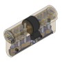 BOMBILLO SEGURIDAD LINCE MODELO C6 DE 40+30 LATONADO Y LEVA LARGA CON POMO POR EL LADO INTERIOR