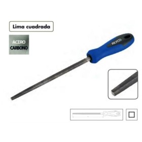 LIMA CUADRADA BASTA 08"x200mm CON MANGO ALYCO COD. 197725