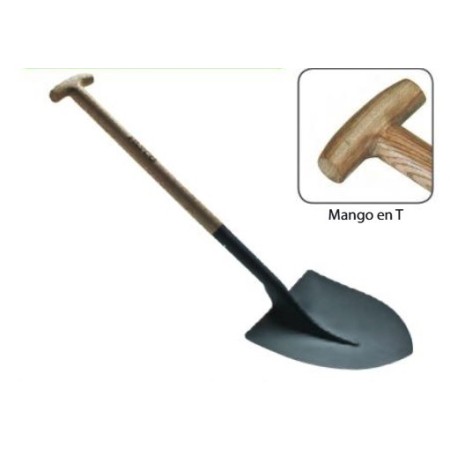 PALA CON MANGO Y PUNTA REDONDA ALYCO DE 280x340x1000mm COD. 198604