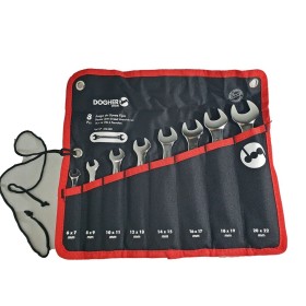 JUEGO DE LLAVES FIJAS PLANAS DOGHER DE 8pzs EN BOLSA DE NYLON  REF. 450-001