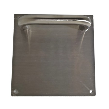 TIRADOR AMIG EN INOX CON PLACA DE 180x180mm