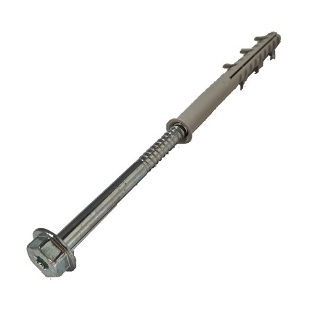 TACO NYLON INDEX DE Ø10x120mm CON TORNILLO DE CABEZA HEXAGONAL MODELO TC-6E