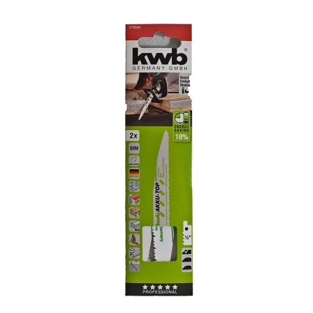 HOJA PARA SIERRA DE SABLE PARA METAL AKKU-TOP 150/130mm (PAQUETE 2ud) 49578500
