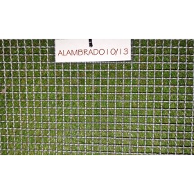 ALAMBRADO ONDULADO CUADRADO 10X10/2 GRIS, PIEZA 2000 X 1000

