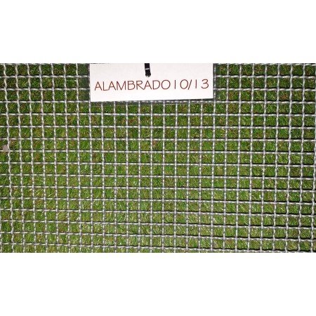 ALAMBRADO ONDULADO CUADRADO 10X10/2 GRIS, PIEZA 2000 X 1000

