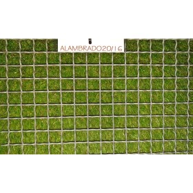 ALAMBRADO ONDULADO CUADRADO 20X20/2,7 GALVA. PIEZA 2000 X 1000
