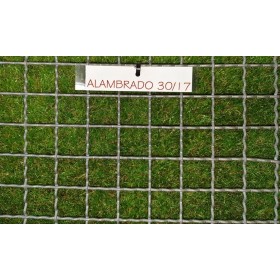ALAMBRADO ONDULADO CUADRADO 30X30/3 GRIS, PIEZA 2000 X 1000
