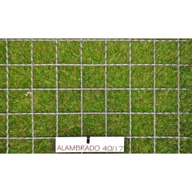 ALAMBRADO ONDULADO CUADRADO 40X40/3 GRIS, PIEZA 2000 X 1000
