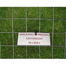 MALLA ELECTROSOLDADA GALVANIZADA 50x50 ALAMBRE 2,0 ROLLO DE 30 METROS X 1 ALTO
