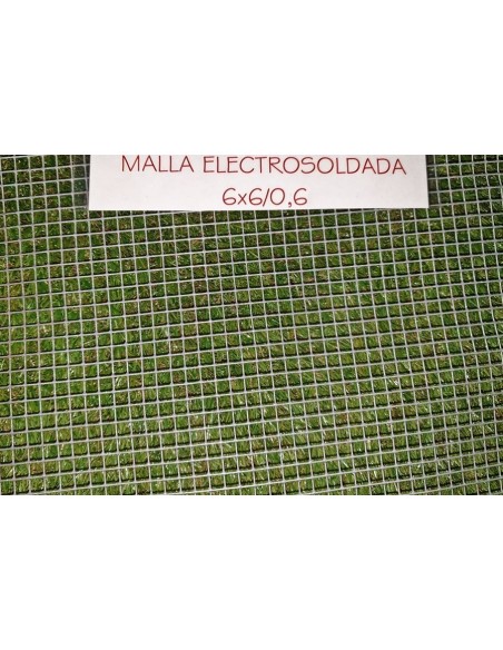 MALLA ELECTROSOLDADA GALVANIZADA 06X06 ROLLO DE METROS X 1 ALTO