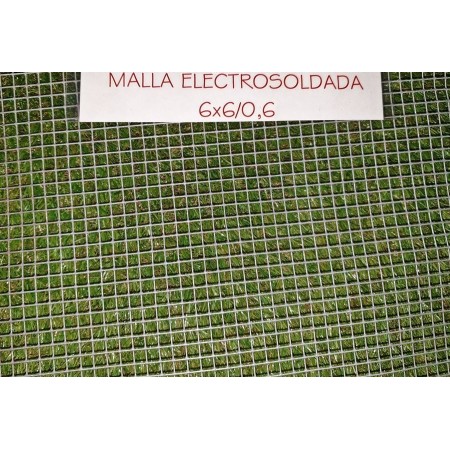 MALLA ELECTROSOLDADA GALVANIZADA 06X06 ALAMBRE 0,6 ROLLO DE 25 METROS X 1 ALTO
