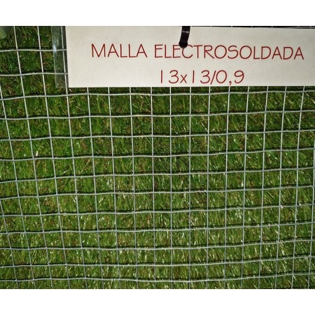 MALLA ELECTROSOLDADA GALVANIZADA 13X13 ALAMBRE 0,9 ROLLO DE 25 METROS X 1 ALTO
