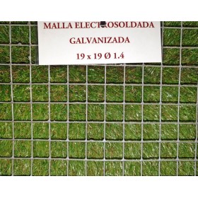MALLA ELECTROSOLDADA GALVANIZADA 19X19 ALAMBRE 1,4 ROLLO DE 25 METROS X 1 ALTO
