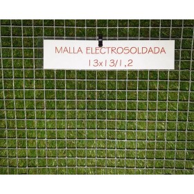 MALLA ELECTROSOLDADA GALVANIZADA 13X13 ALAMBRE 1,2 ROLLO DE 25 METROS X 1 ALTO