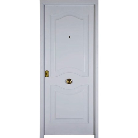 PUERTA RESIDENCIAL MODELO CEARCO 910 X 2070, 2 CARAS, BLANCA APERTURA DERECHA