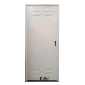 PUERTA PEATONAL TRASTERO LACADA BLANCA C/ VENTILACION DE 790 X 2000 APERTURA IZQUIERDA
