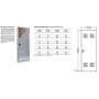 PUERTA PEATONAL TRASTERO GALVA. C/ VENTILACION DE 790 X 2000 APERTURA IZQUIERDA