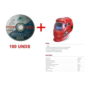 DISCO STAYER Ø125 (LOTE 100ud)+ PANTALLA AUTOMÁTICA STAYER