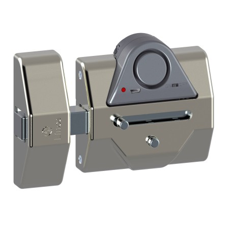 CERROJO LINCE ALTA SEGURIDAD 7930RSA CON ALARMA COLOR CROMO