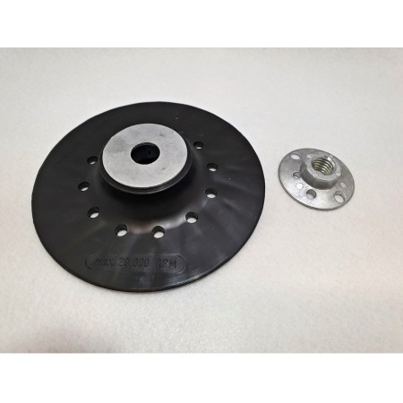 PLATO LIJADOR CAUCHO AEROREFRIGERADO RHODIUS Ø115mm M-14 ref. 300385
