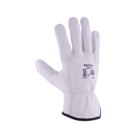 GUANTE DE PIEL FLOR VACUNO BLANCO 3L MASTER N TALLA 9