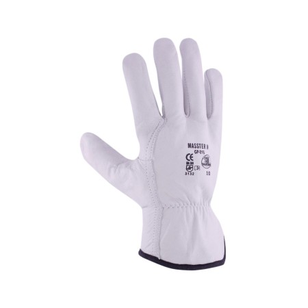 GUANTE DE PIEL FLOR VACUNO BLANCO 3L MASTER N TALLA 9