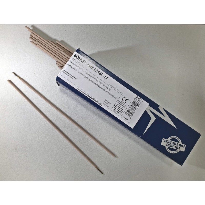 ELECTRODO BOHLER PARA INOX AWS E+316 L-17 (UNIDAD)