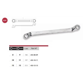 LLAVE ESTRELLA ACODADA 08/09 DOGHER 183mm REF. 453-08-09