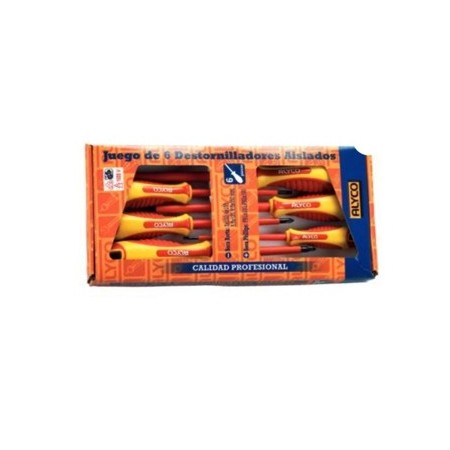 JUEGO DE DESTORNILLADORES ALYCO AISLADOS 1000V (8 UNIDADES)