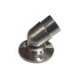 Anclaje a suelo de acero inoxidable para tubo de 42,4mm con rotula y placa de 83mm ref. E4483