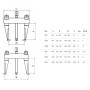 EXTRACTOR FORZA DE 2 PATAS HASTA 155mm REF. 1010