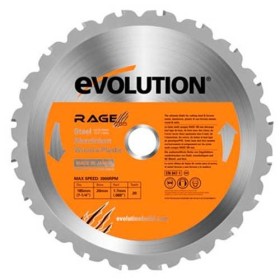 DISCO MULTIFUNCIÓN PARA SIERRA CIRCULAR EVOLUTION Ø185x20mm