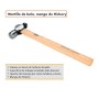 MARTILLO DE BOLA CON MANGO DE HICKORY ALYCO DE 910gr COD. 196560