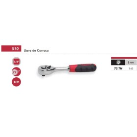 LLAVE DE CARRACA DE 1/4" DOGHER 72 dientes REF. 510-001