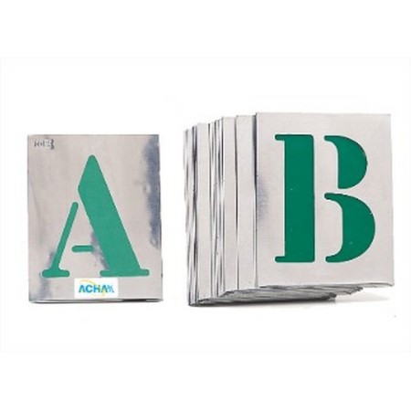 ABECEDARIO PARA ROTULAR DE 100mm EN ALUMINIO (JUEGO) Ref. 57-130