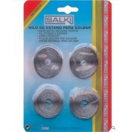 ESTAÑO PARA SOLDADURA SALKI EN BLISTER DE 4uds.