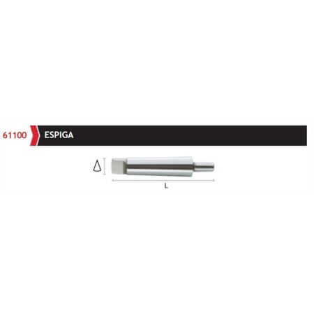 ESPIGA CONO MORSE DIN.228 Nº 4 Ø16 L-156mm. REF.6110