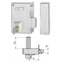 CERRADURA DE SOBREPONER CVL 56-A70 D/1 MANO DERECHA