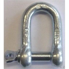 GRILLETE RECTO GARRA CON PASADOR Ø6mm - 1/4" PARA CADENA