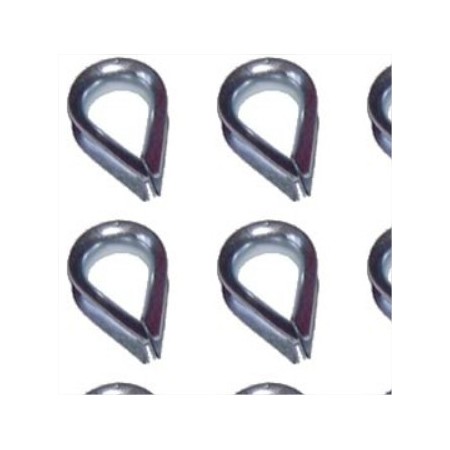GUARDACABOS PARA CABLE DE ACERO DE Ø6mm DE 1-1/2"