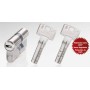 BOMBILLO ABUS BRAVUS MX PRO 35+35 NÍQUEL LEVA LARGA B2L410MX