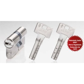 BOMBILLO ABUS BRAVUS MX PRO 40+40 NÍQUEL LEVA LARGA B2L410MX