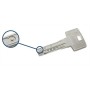 BOMBILLO ABUS BRAVUS MX PRO 40+40 NÍQUEL LEVA LARGA B2L410MX