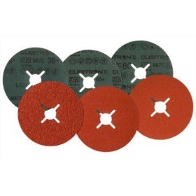 DISCO 3M CUBITRON II 987C DE FIBRA PARA PLATO Ø125 GRANO 60