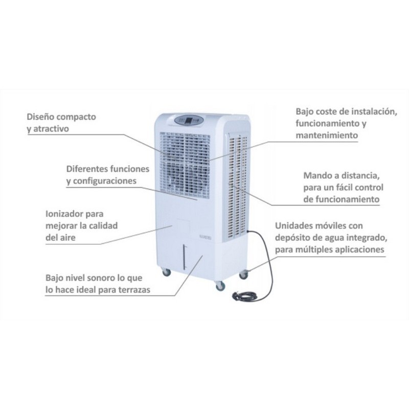 CLIMATIZADOR BIOCOOLER PORTÁTIL MASTER CCX 4.0 50-70m2 50Lt 150W