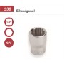 LLAVE DE VASO CON BOCA DE ESTRELLA DE 1/2"-24mm DOGHER COD. 530-24